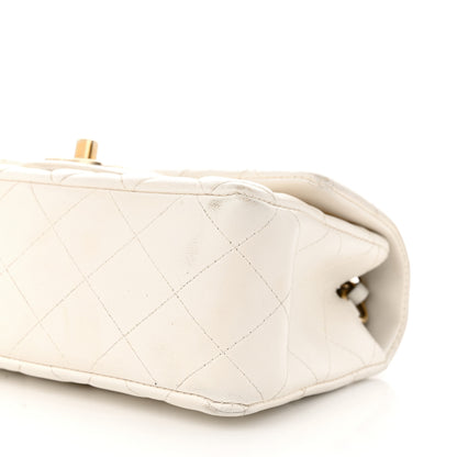 Chanel Lambskin Quilted Mini Rectangular Flap White 10 of 11