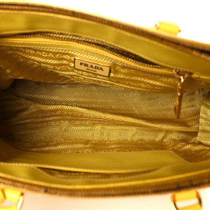 Prada Saffiano Small Galleria Double Zip Tote Soleil 5 of 10