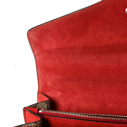 Gucci GG Supreme Monogram Small Dionysus Shoulder Bag Red 12 of 14