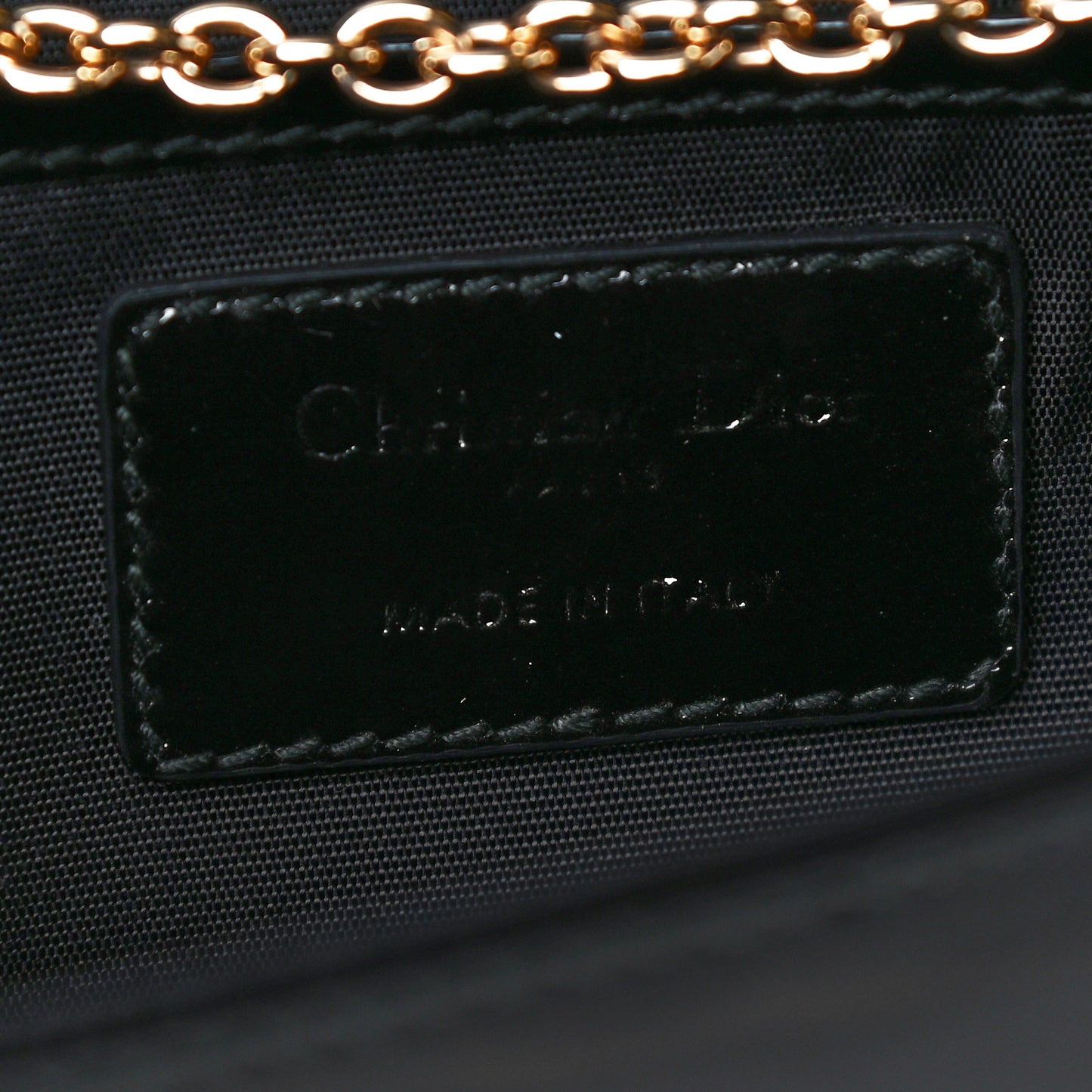 Patent Cannage Lady Dior Convertible Clutch Black