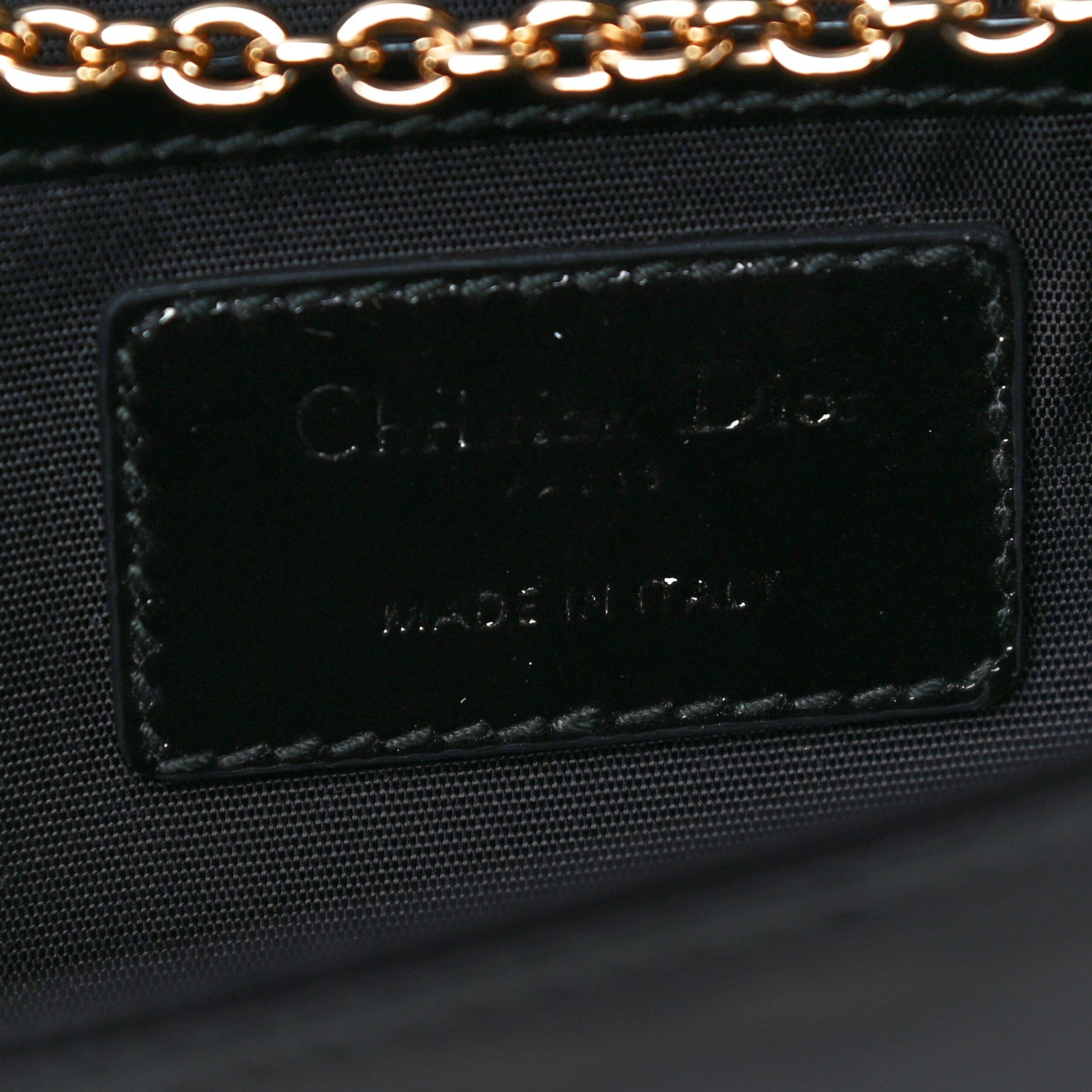 Christian Dior Patent Cannage Lady Dior Convertible Clutch Black 6 of 12
