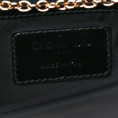 Christian Dior Patent Cannage Lady Dior Convertible Clutch Black 6 of 12