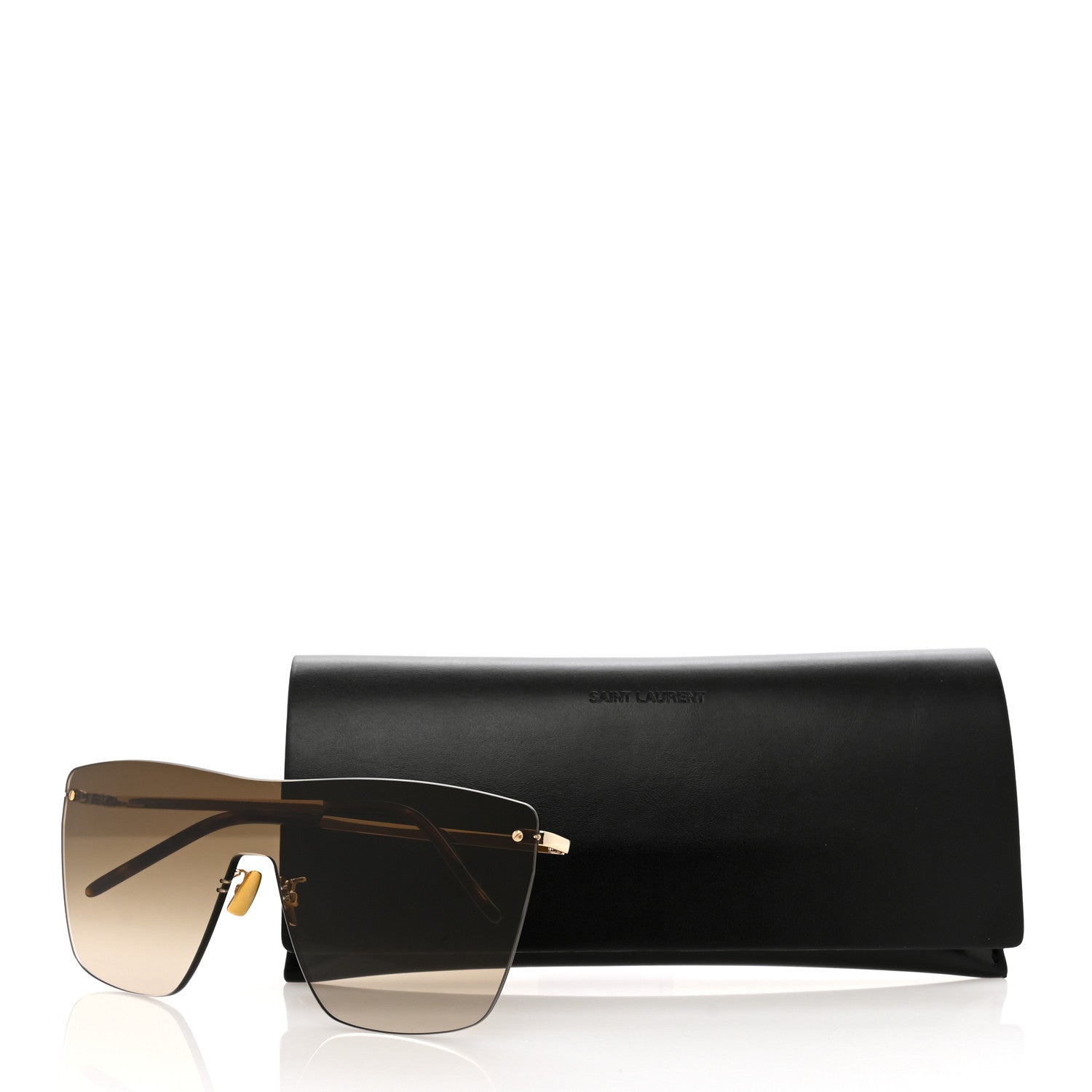Saint Laurent Metal SL 463 Mask Sunglasses Black 7 of 7