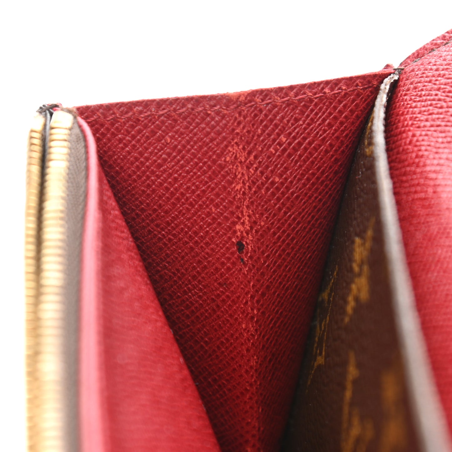 Monogram Emilie Wallet Red