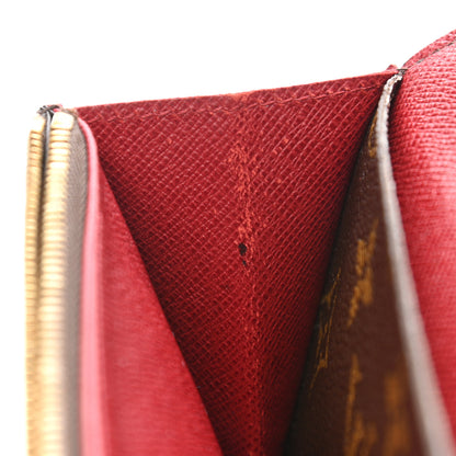 Louis Vuitton Monogram Emilie Wallet Red 7 of 12