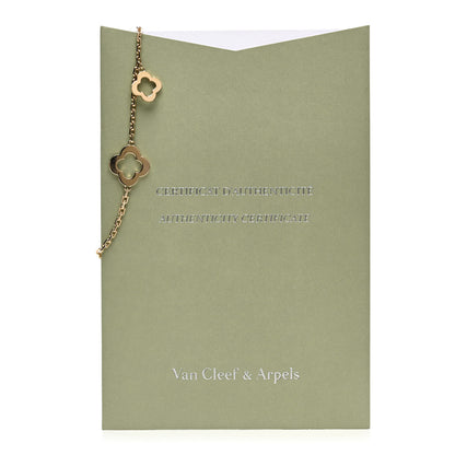 Van Cleef & Arpels 18K Yellow Gold 3 Motifs Byzantine Alhambra Bracelet 4 of 4