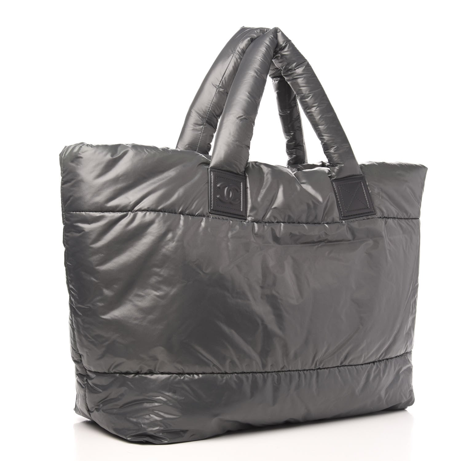 Chanel Nylon Coco Cocoon Large Reversible Tote Grey 2 of 8