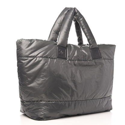 Chanel Nylon Coco Cocoon Large Reversible Tote Grey 2 of 8