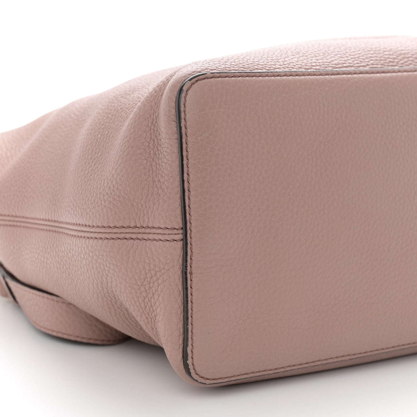 Pebbled Calfskin Large Soho Hobo Dark Cipria