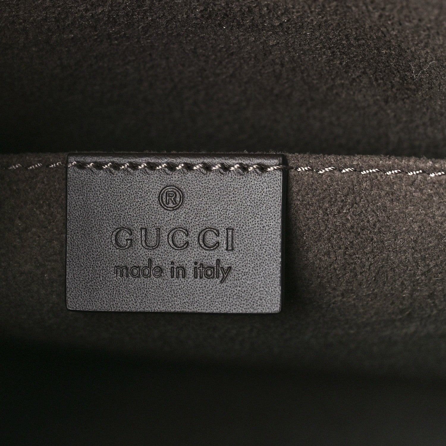 Gucci GG Supreme Monogram Selleria Calfskin Web New Web Cosmetic Case Beige Ebony Cocoa 6 of 9