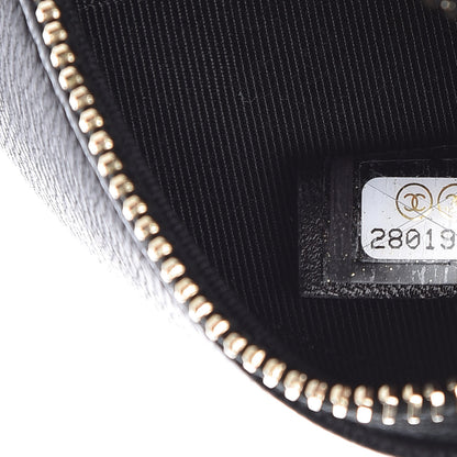 Chanel Calfskin Quilted Egyptian Amulet Round Clutch With Chain Black 6 of 8