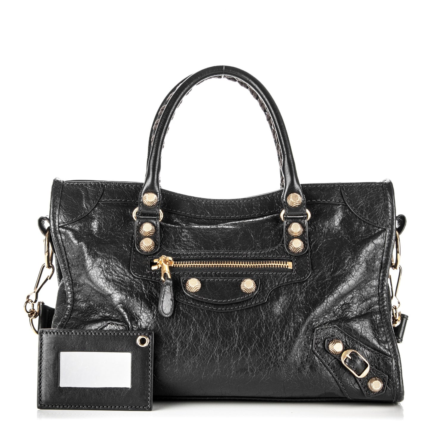 Agneau Giant 12 Gold Hardware S City Gris Fossile