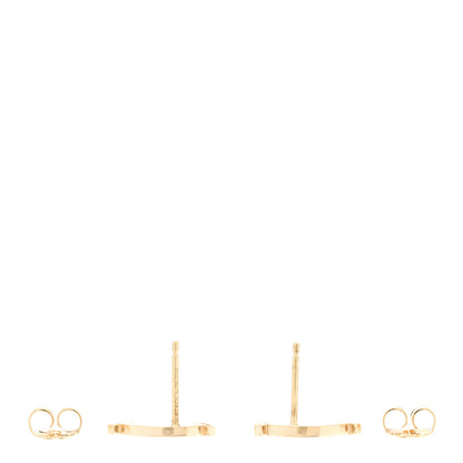 Tiffany 18K Yellow Gold T Smile Stud Earrings 3 of 5