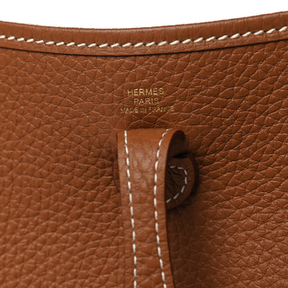 Hermes Taurillon Clemence Evelyne TPM Gold 6 of 11
