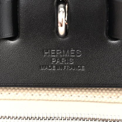Hermes Military Toile Vache Hunter Herbag Zip Retourne 31 PM Beton Black 6 of 11