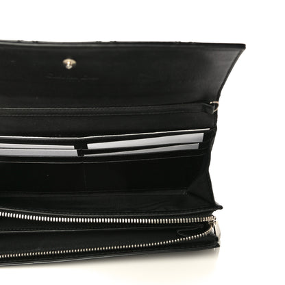 Christian Dior Patent Cannage Lady Dior Rendezvous Wallet On Chain Black 9 of 18