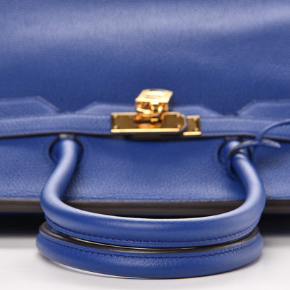 Hermes Togo Birkin 35 Bleu Electrique 27 of 32