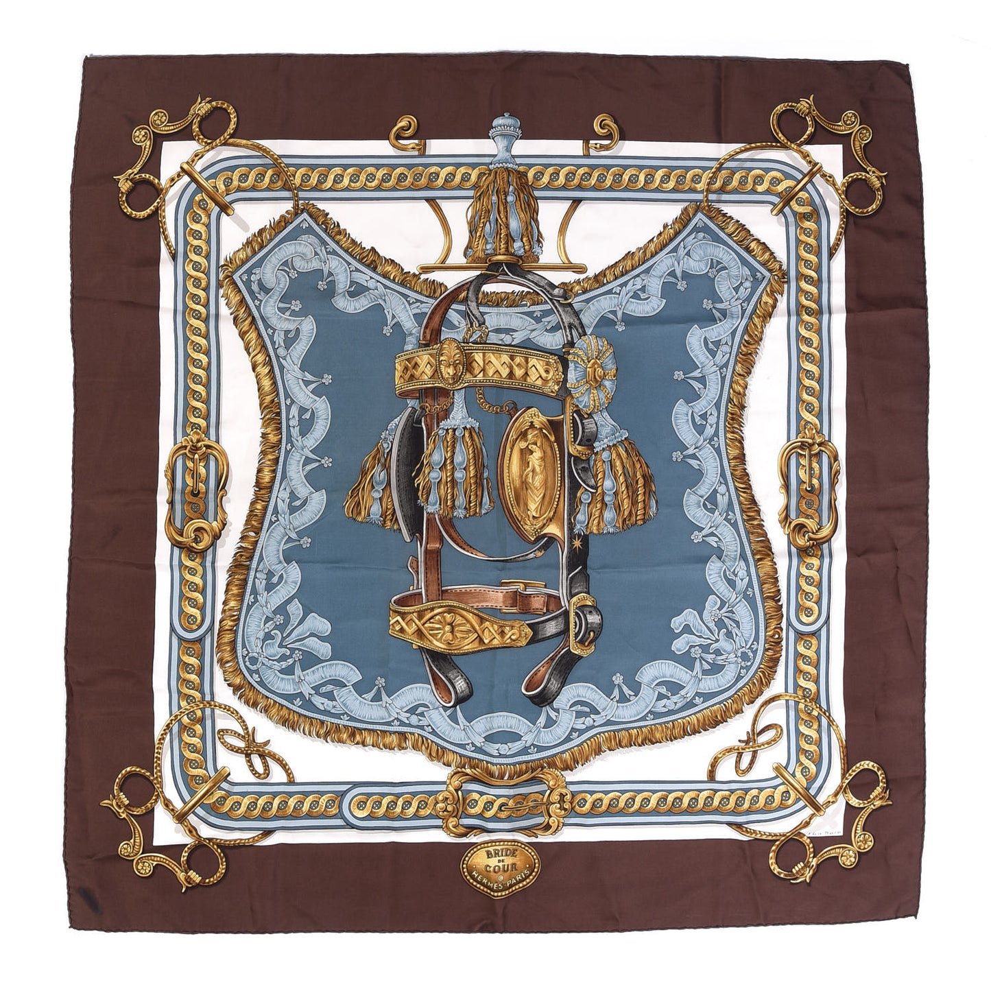 Silk Bride De Cour Scarf 90