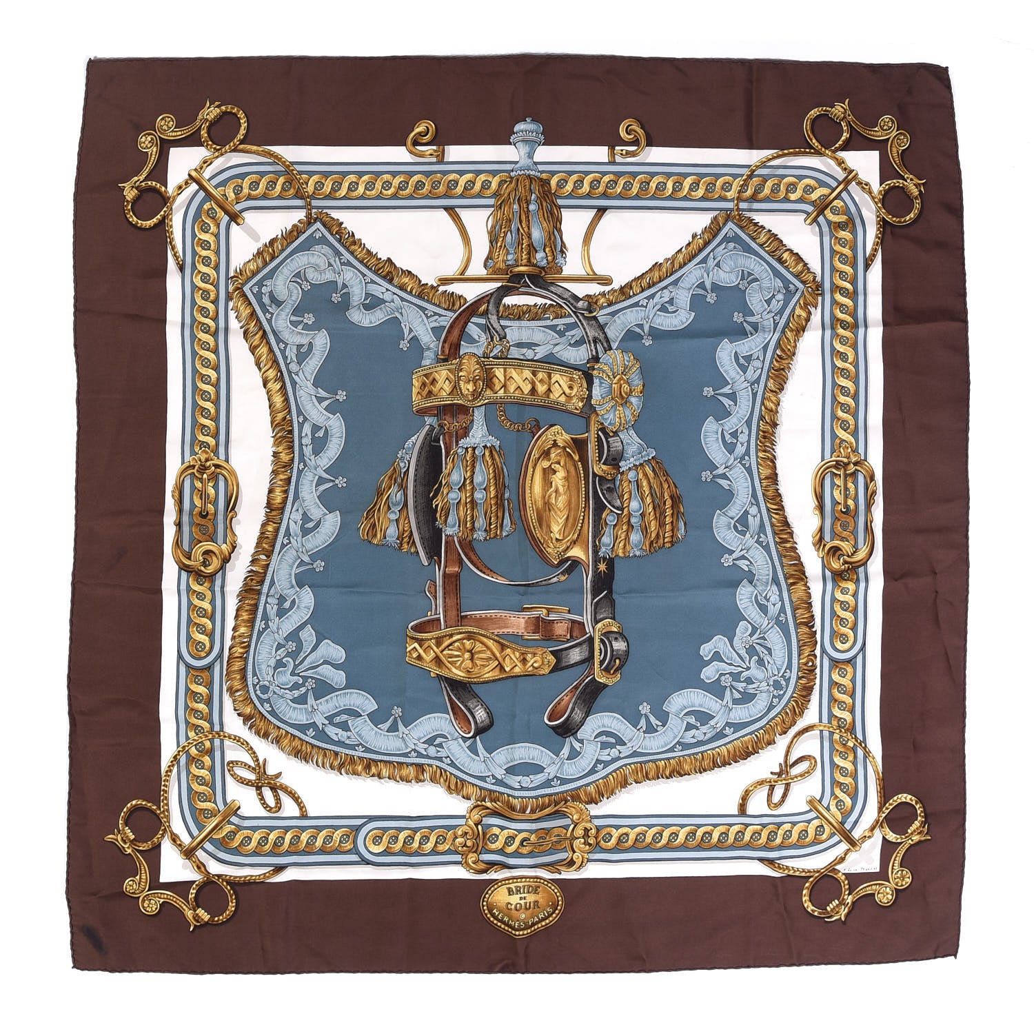 Hermes Silk Bride De Cour Scarf 90 1 of 3