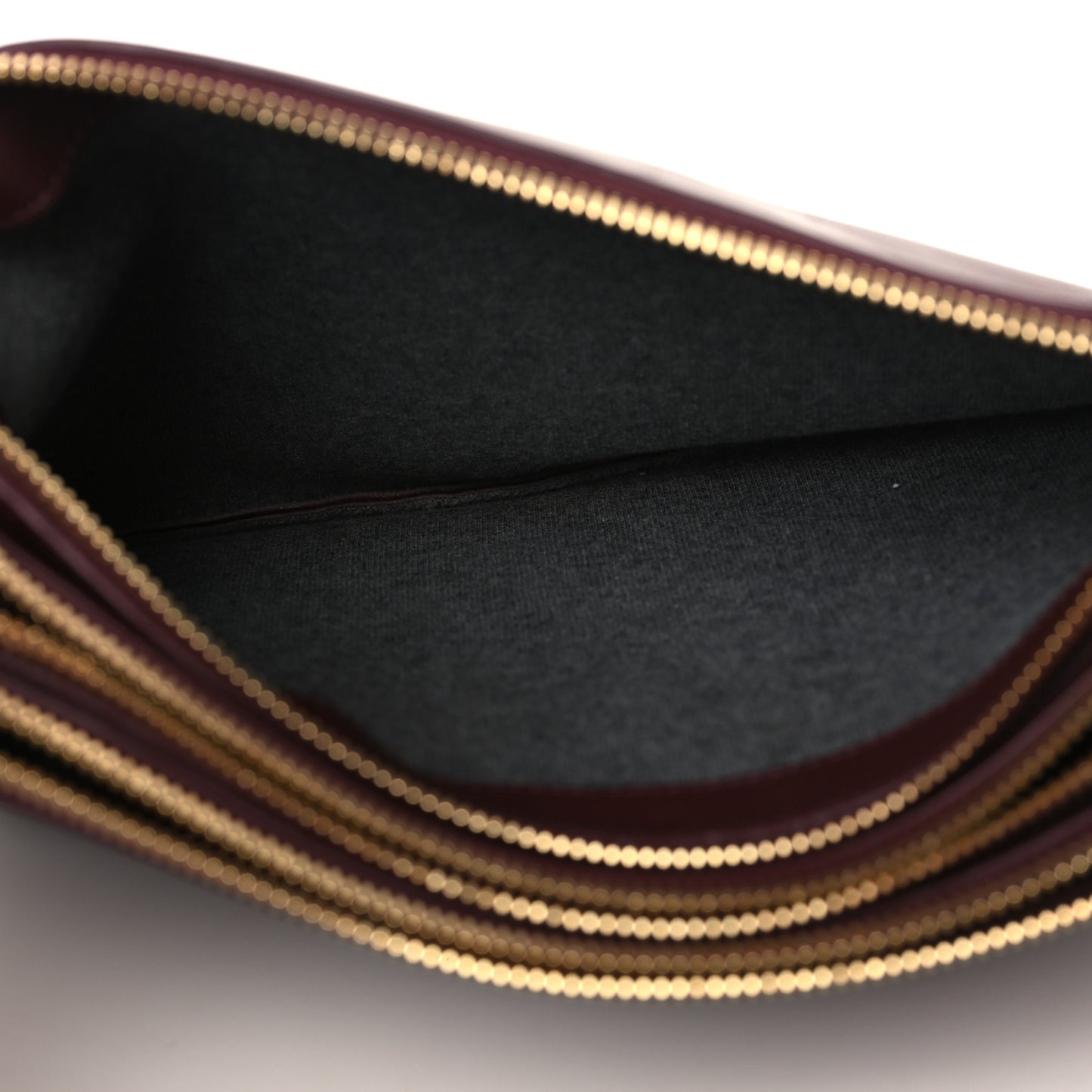 Lambskin Large Trio Crossbody Bag Burgundy