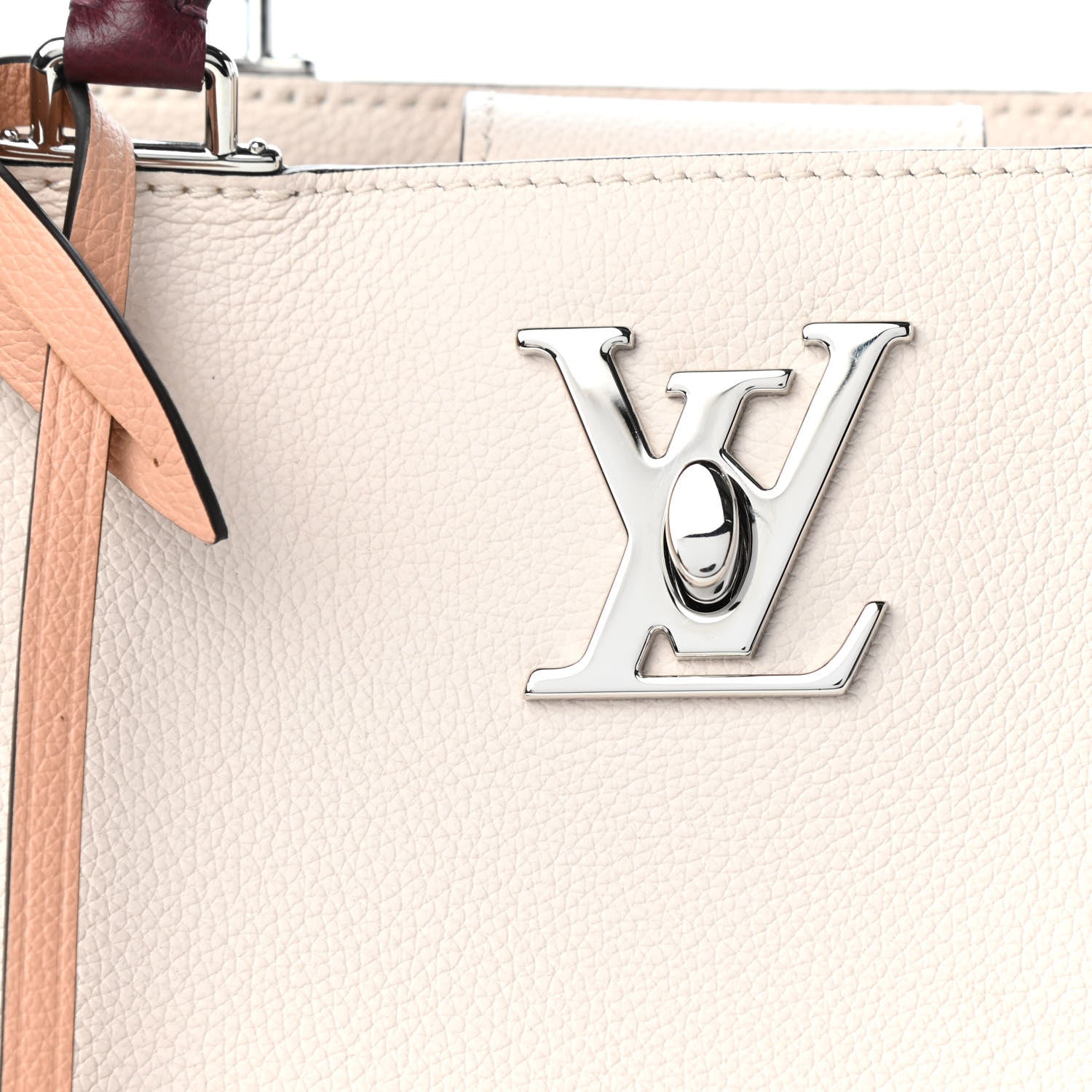 Louis Vuitton Calfskin Lockme Day Rose Silk Quartz Calla 9 of 10