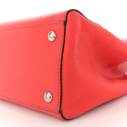 Fendi Vitello Elite Petite 2Jours Tote Papavero 10 of 15