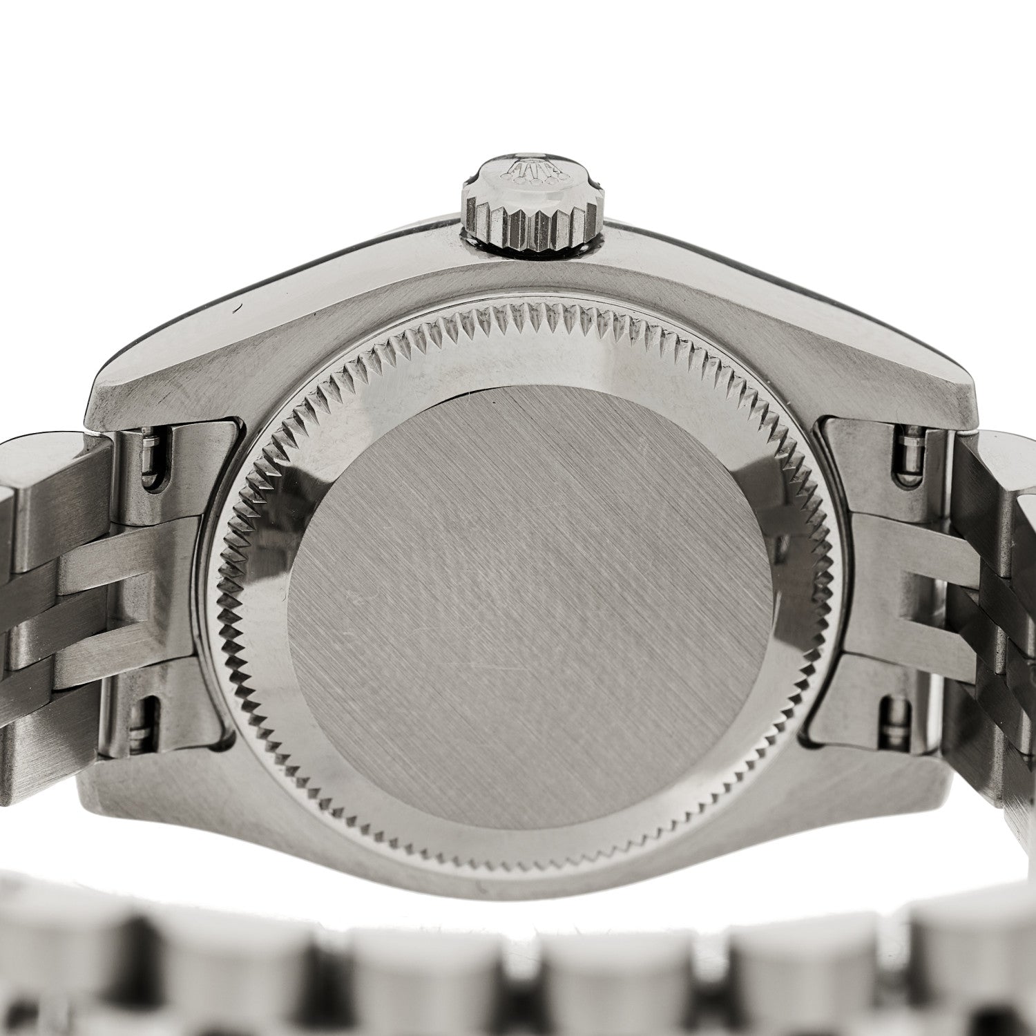 Rolex Stainless Steel 18K White Gold 26mm Oyster Perpetual Datejust Watch Black Roman 179174 4 of 4