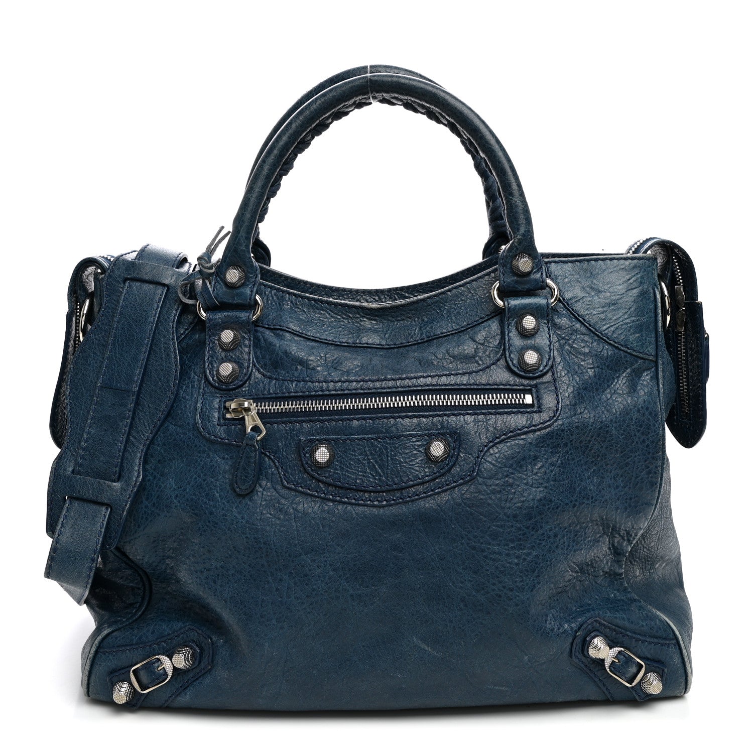 Balenciaga Agneau Giant 12 Silver Hardware Velo Bleu Mineral 1 of 14