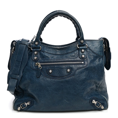 Balenciaga Agneau Giant 12 Silver Hardware Velo Bleu Mineral 1 of 14