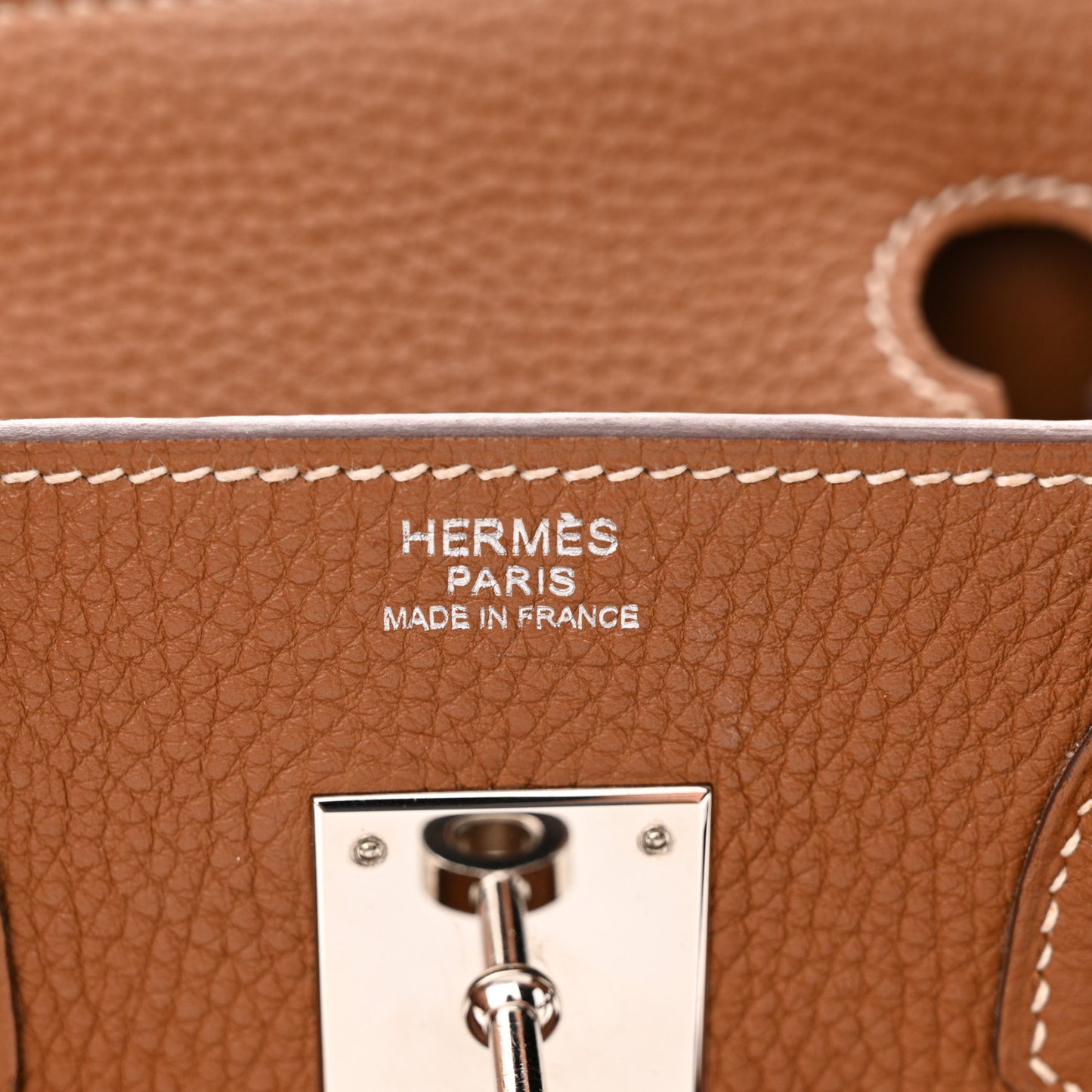 Taurillon Clemence Birkin 30 Gold