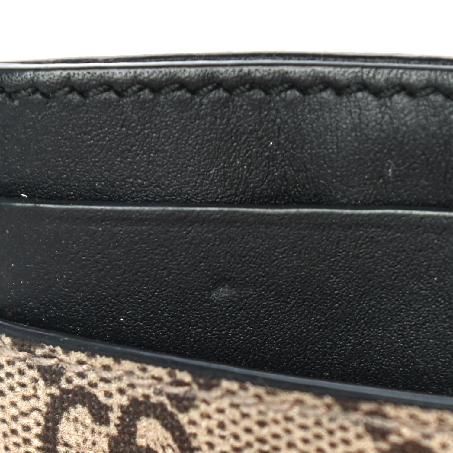 Gucci GG Supreme Monogram Kingsnake Card Holder Beige Black 12 of 14