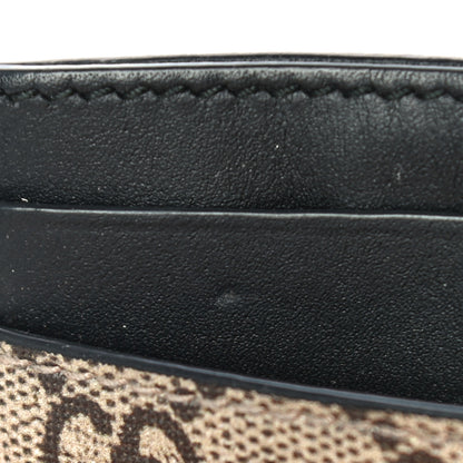 Gucci GG Supreme Monogram Kingsnake Card Holder Beige Black 12 of 14
