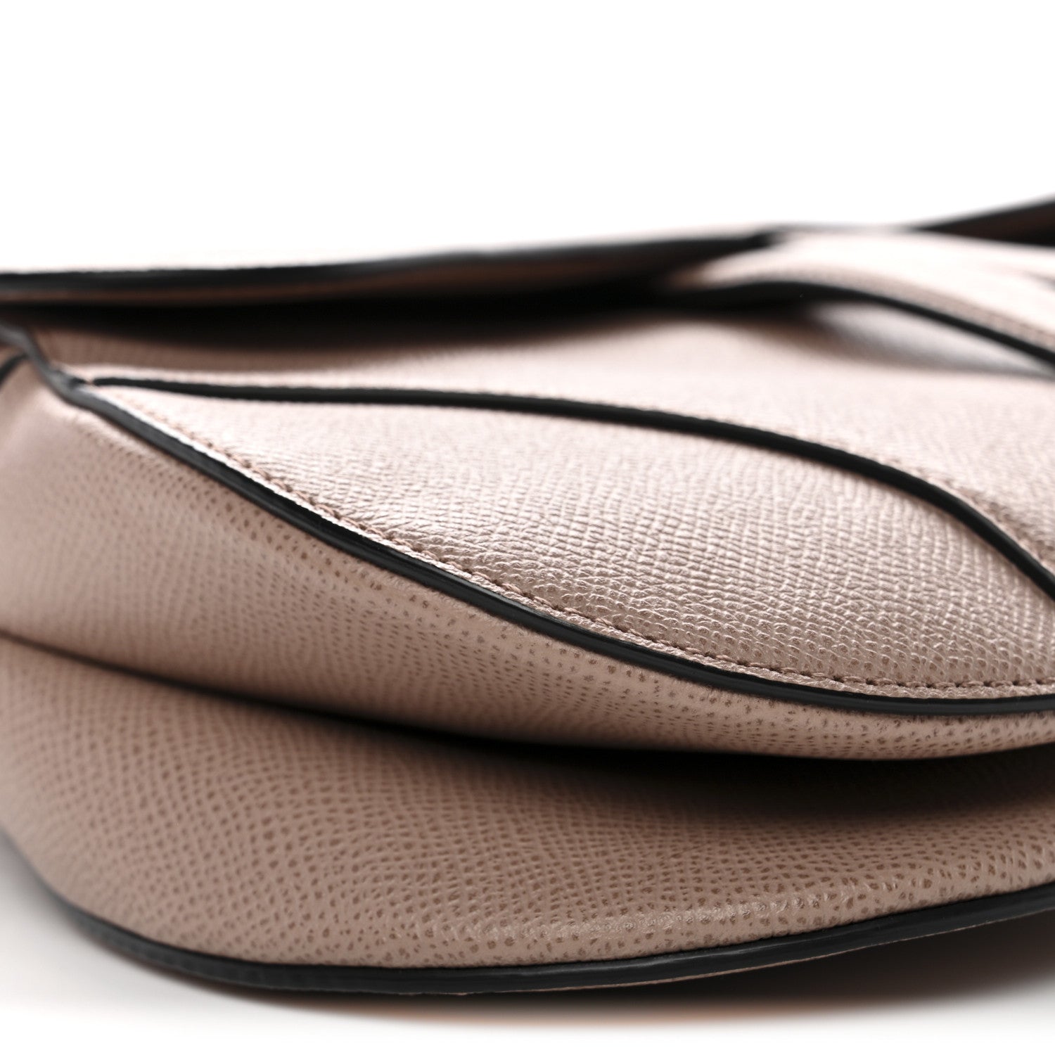 Christian Dior Grained Calfskin Saddle Bag With Strap Blush 9 of 10