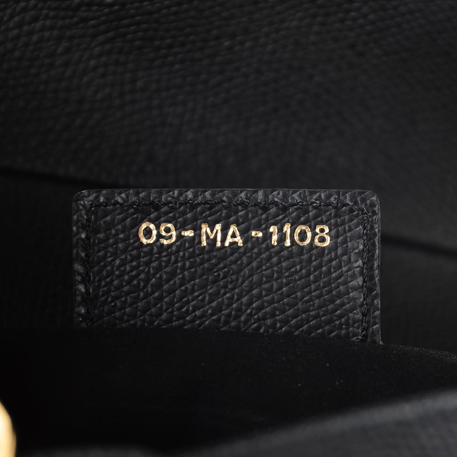 Christian Dior Grained Calfskin Saddle Bag Black 7 of 8