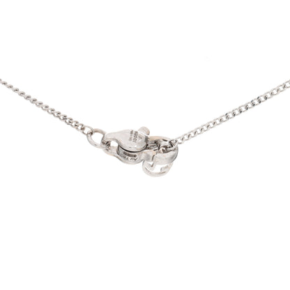 Gucci 18K White Gold Diamond Heart Interlocking G Necklace 3 of 3