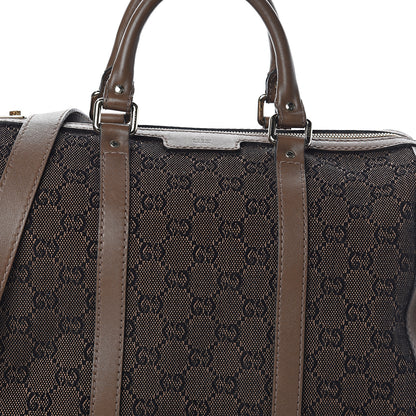 Gucci Monogram Medium Vintage Web Joy Boston Brown 6 of 8