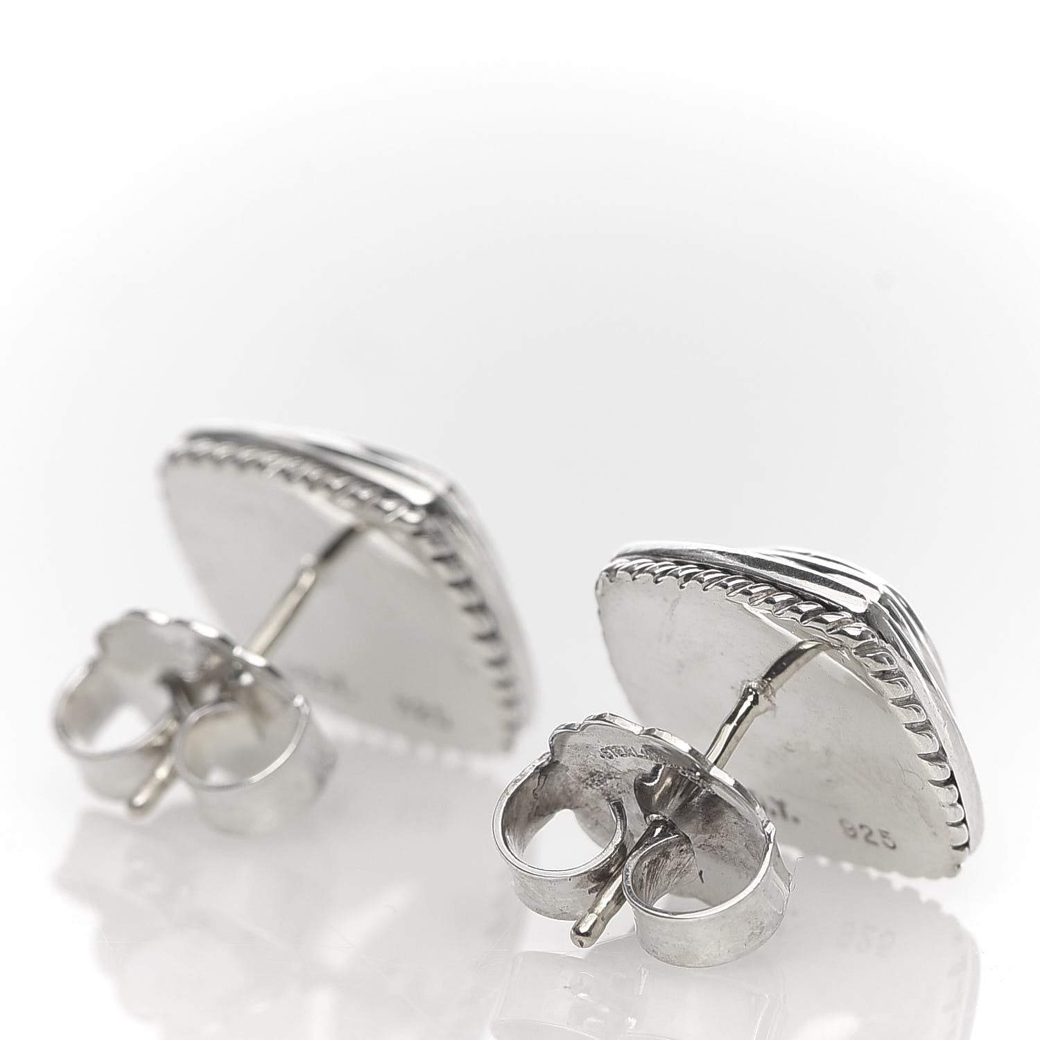 David Yurman Sterling Silver Diamond 7mm Pave Albion Earrings 3 of 4