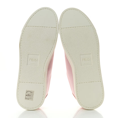 Fendi Vitello FF Rockoclick Slip On Sneakers 37 Pink 5 of 8