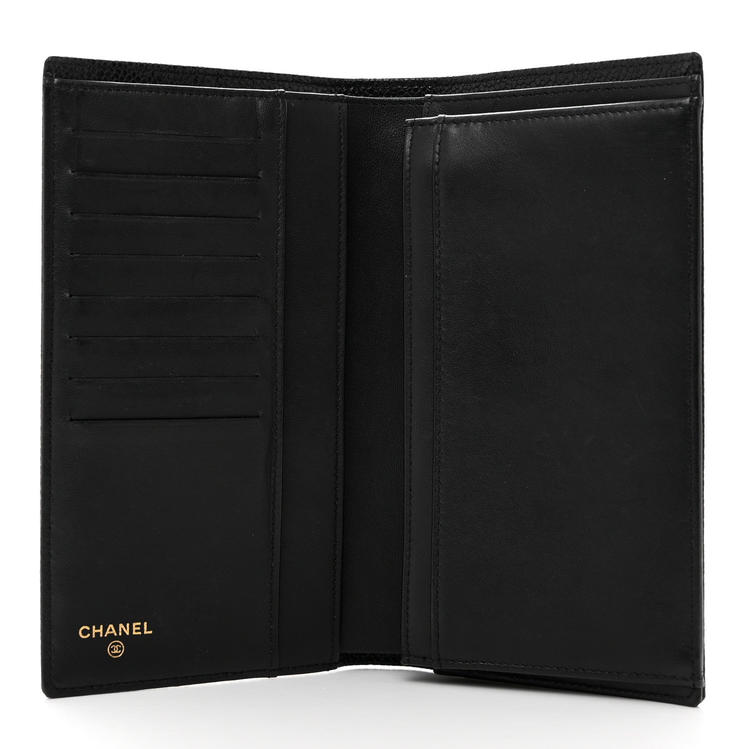 Chanel Caviar Timeless CC Yen Wallet Black 5 of 9