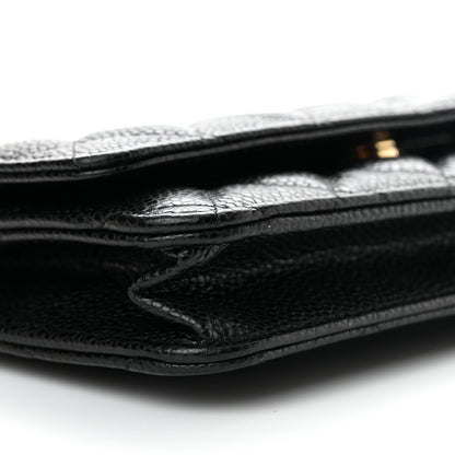 Chanel Caviar Quilted Wallet On Chain WOC Black 10 of 12