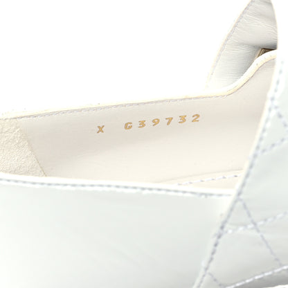 Chanel Patent Goatskin Cap Toe Mary Janes 40 White Black 10 of 11