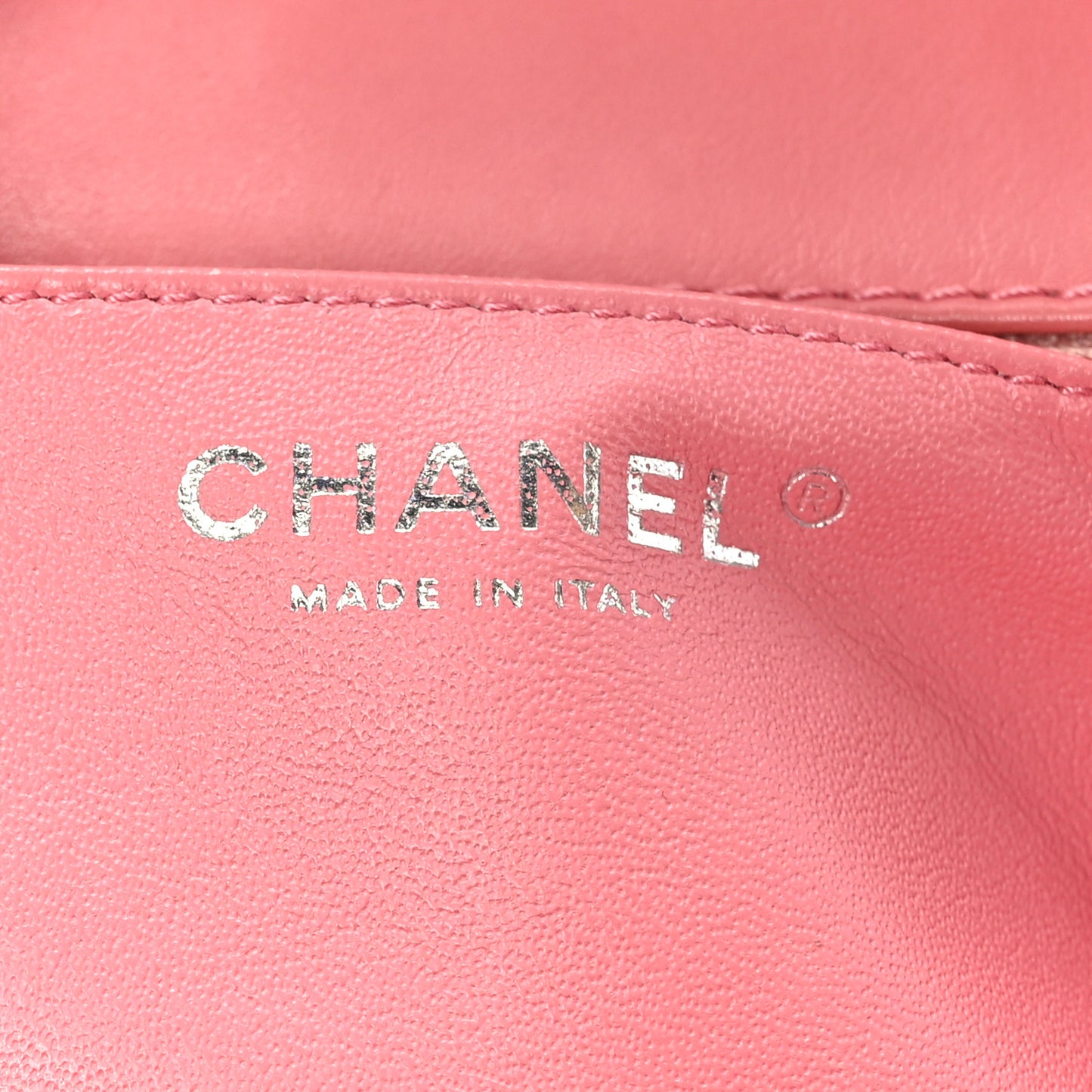 Patent Chevron Quilted Jumbo Single Flap Pink