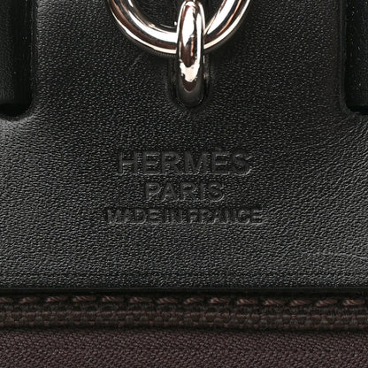 Hermes Toile Militaire Vache Hunter Laque Herbag Zip Retourne PM 31 Ebene Black 6 of 12