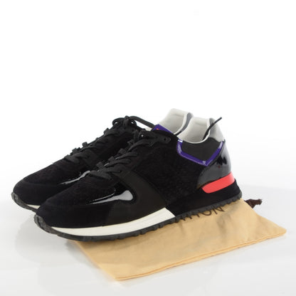 Louis Vuitton Nubuck Calfskin Perforated Run Away Sneakers 39.5 Black 4 of 7