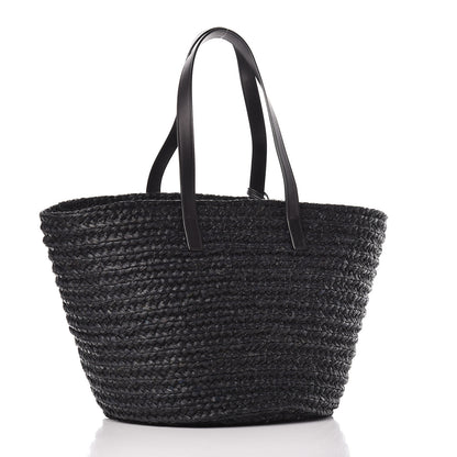 Saint Laurent Raffia Medium Panier Bag Black 3 of 13