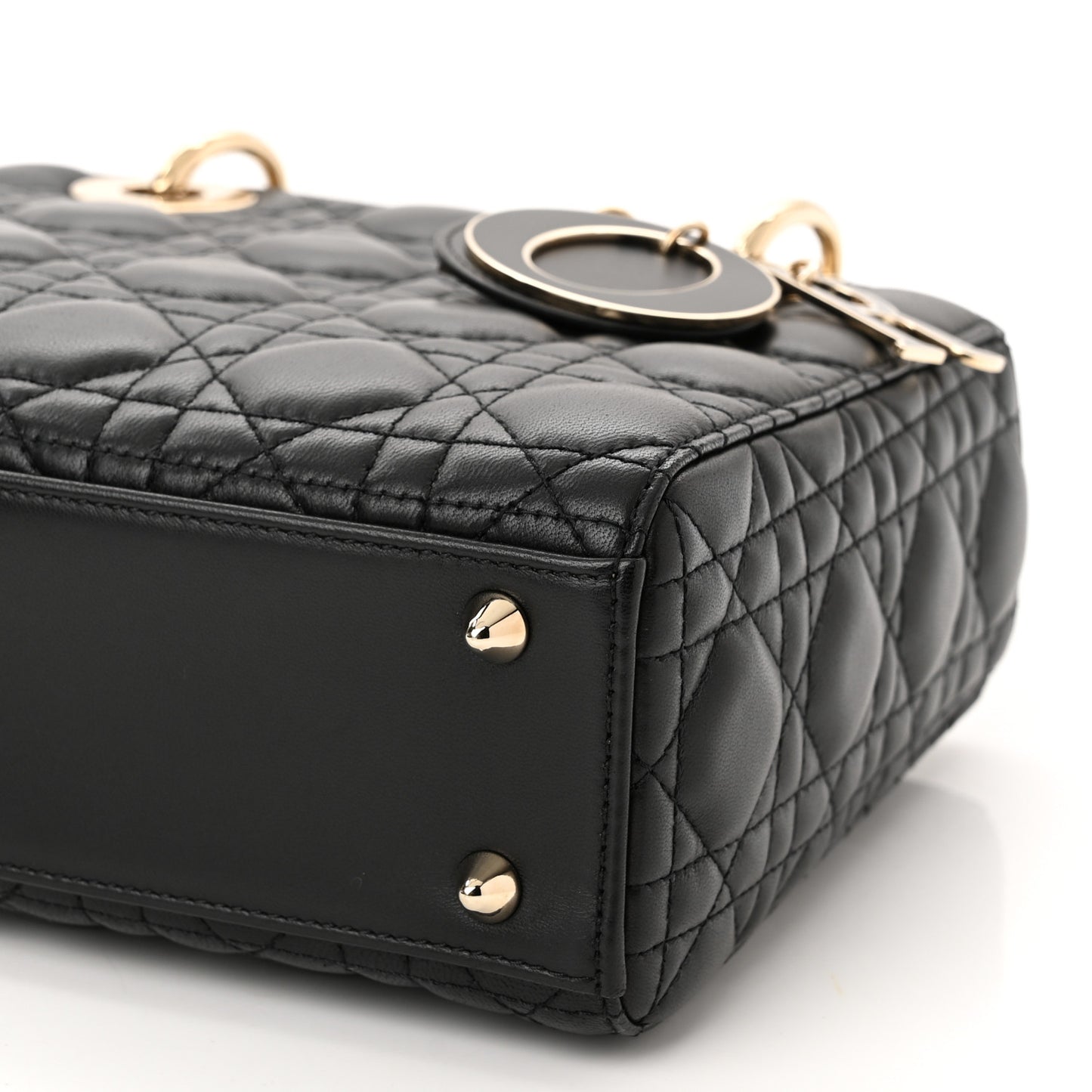 Lambskin Cannage Small My ABCDior Lady Dior Black
