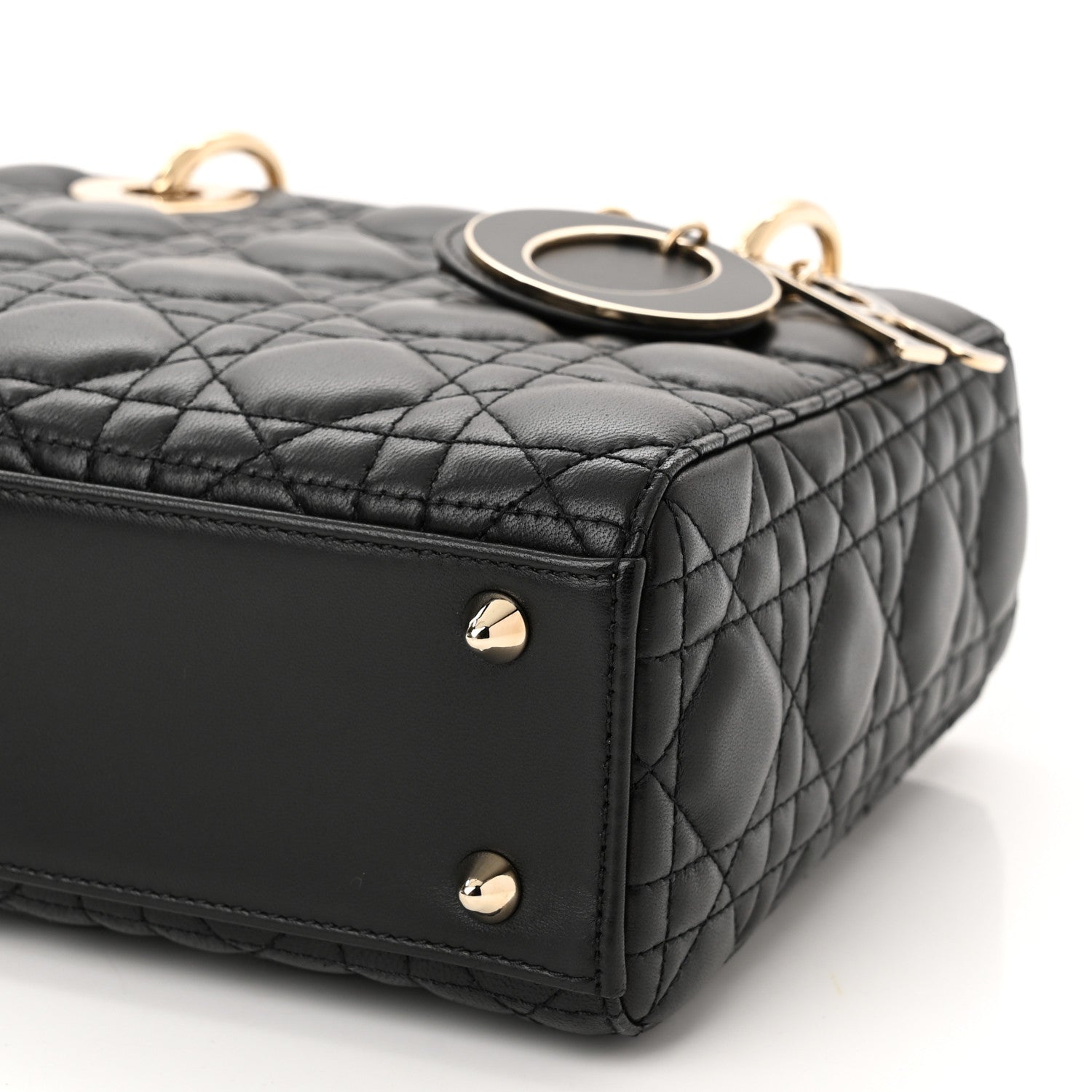 Christian Dior Lambskin Cannage Small My ABCDior Lady Dior Black 10 of 11