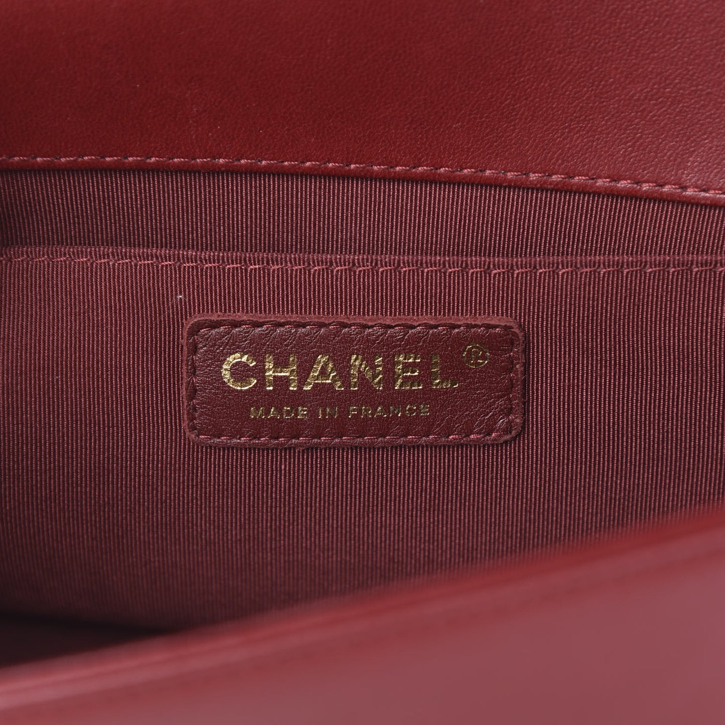Lambskin Quilted Medium Boy Flap Red