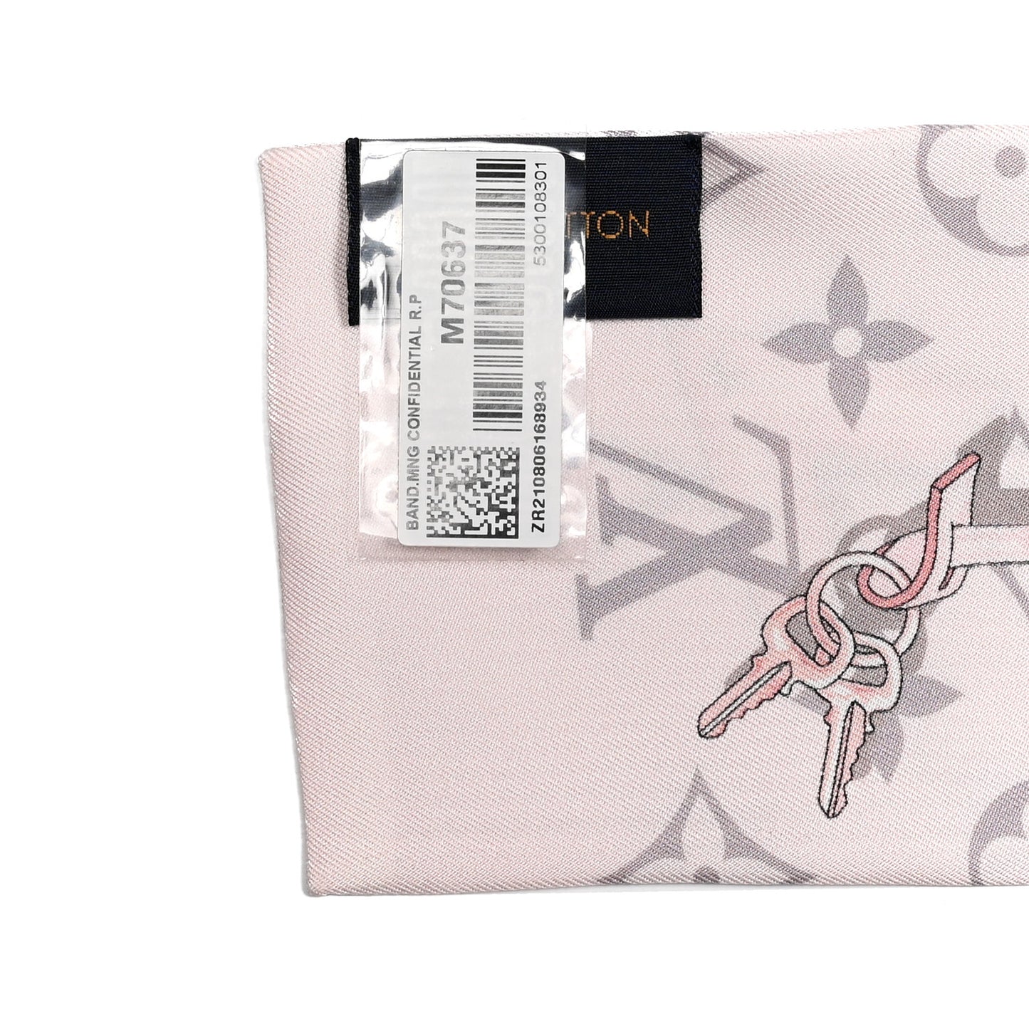 Silk Monogram Confidential Bandeau Light Pink