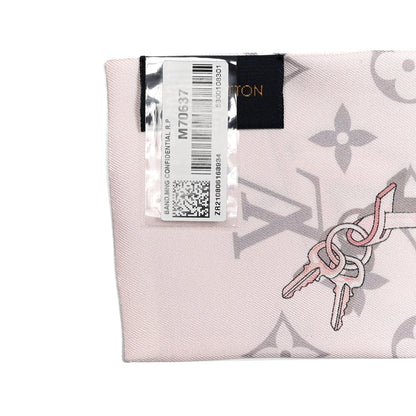Louis Vuitton Silk Monogram Confidential Bandeau Light Pink 4 of 4